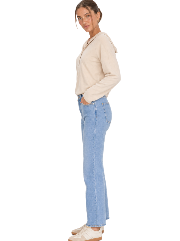 Women's High Striaght Relaxed Jeans