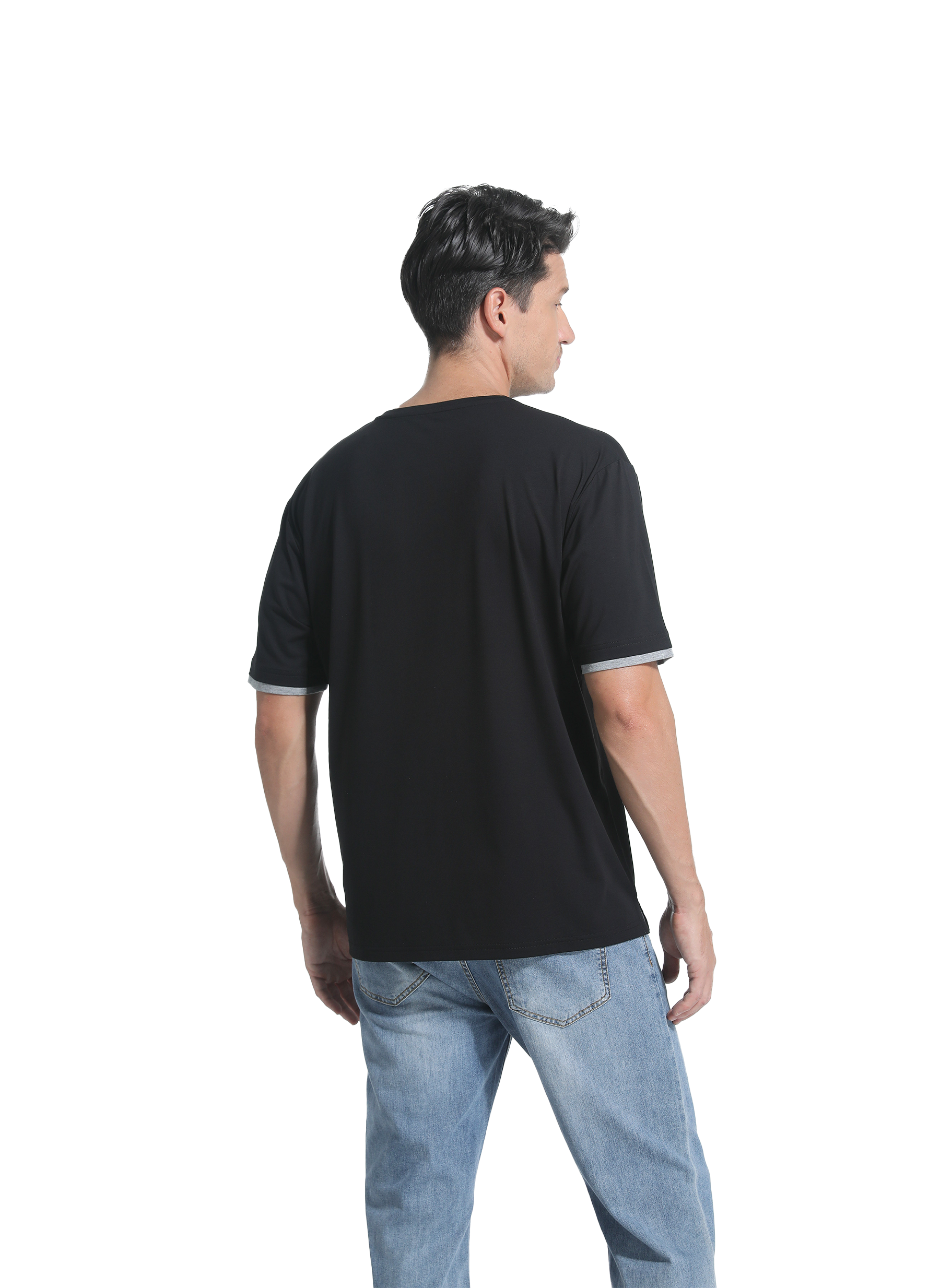 Jeanswest Jeanswest CloudSoft Mock Layer Round Neck Tee S6A-52-173028