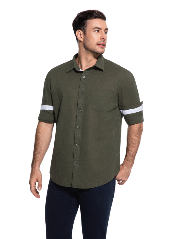Men's Linen Cotton Blend Shirt