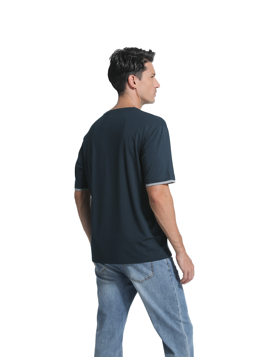 Jeanswest Jeanswest CloudSoft Mock Layer Round Neck Tee S6A-52-173028