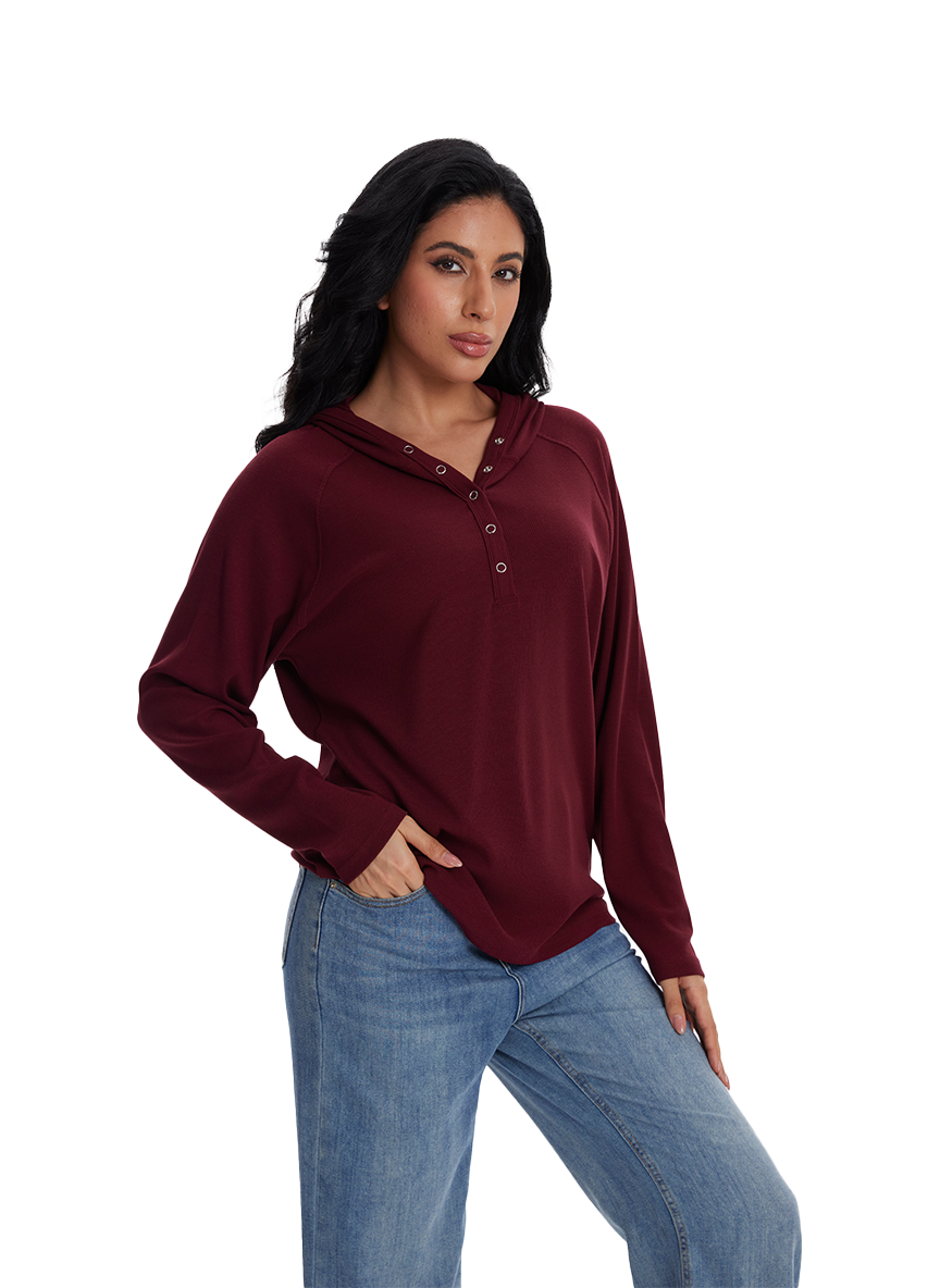 Jeanswest Jeanswest Aussie Comfort Hoodie Henley S6A-62-271006