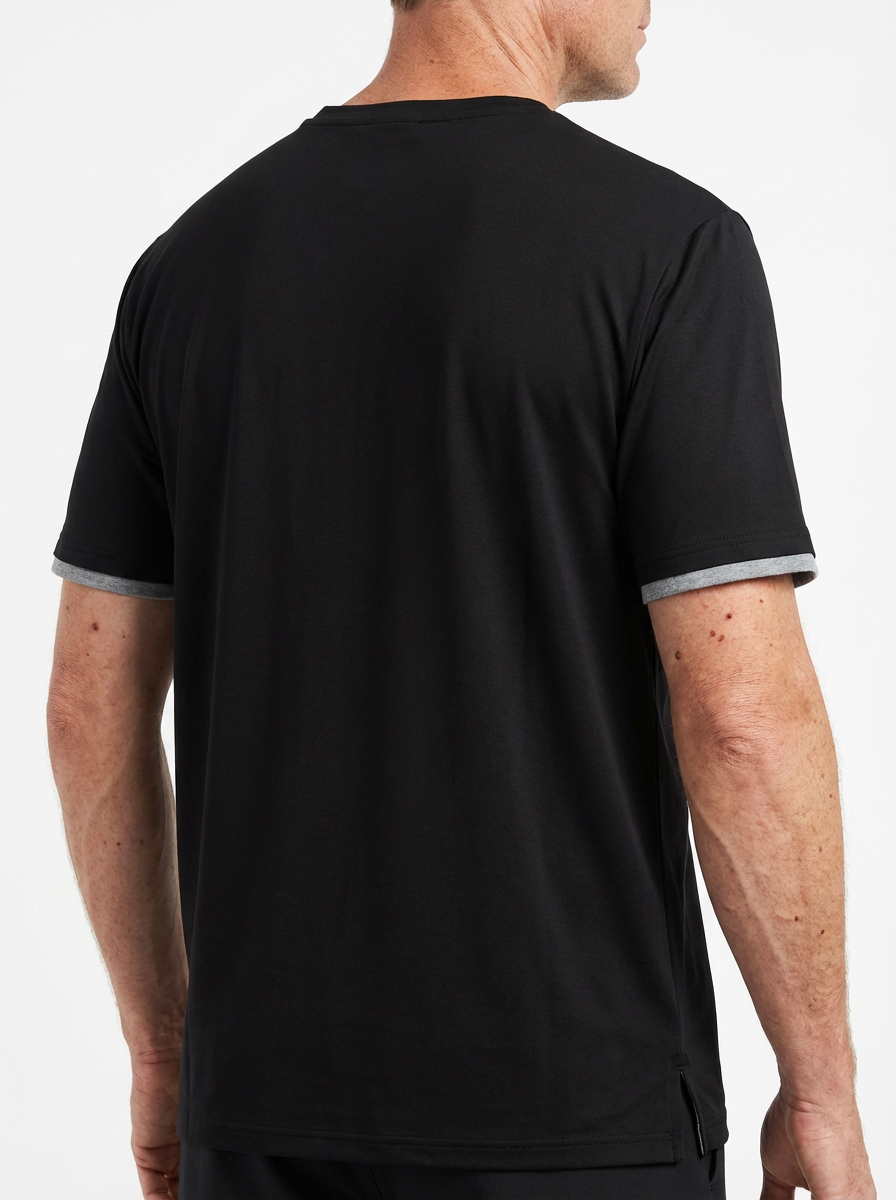 Jeanswest Jeanswest CloudSoft Mock Layer Round Neck Tee S6A-52-173028