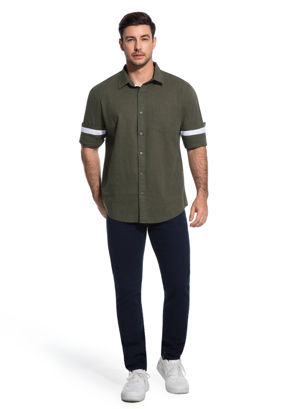 Men's Linen Cotton Blend Shirt