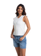 Jeanswest Jeanswest Emma Cotton Blend Tank Top - Perfect for Australian Summer WTO-18323