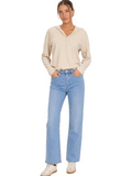 Women's High Striaght Relaxed Jeans