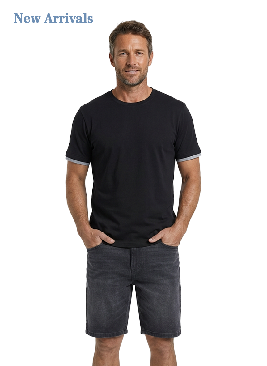 Jeanswest Jeanswest CloudSoft Mock Layer Round Neck Tee S6A-52-173028