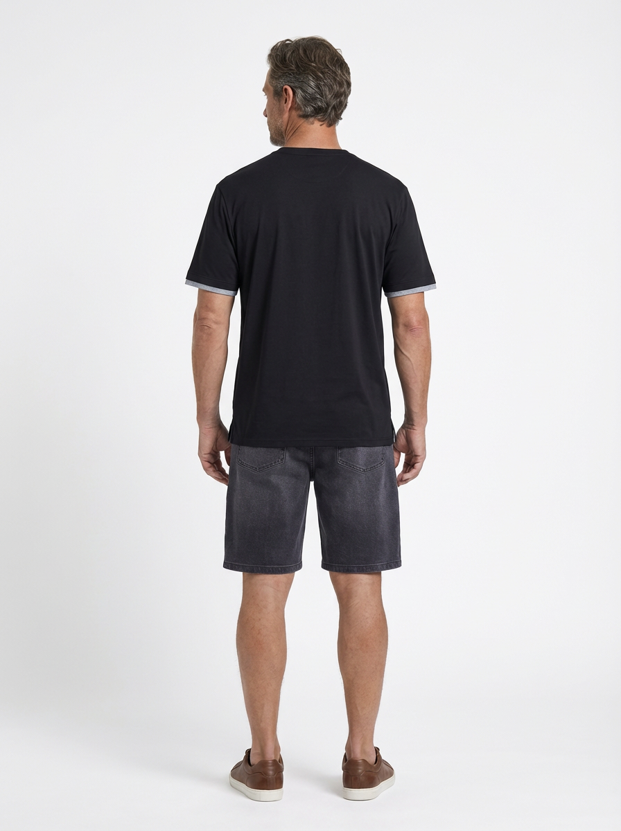 Jeanswest Jeanswest CloudSoft Mock Layer Round Neck Tee S6A-52-173028