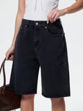 Women's Loose Straight-Leg Denim Shorts