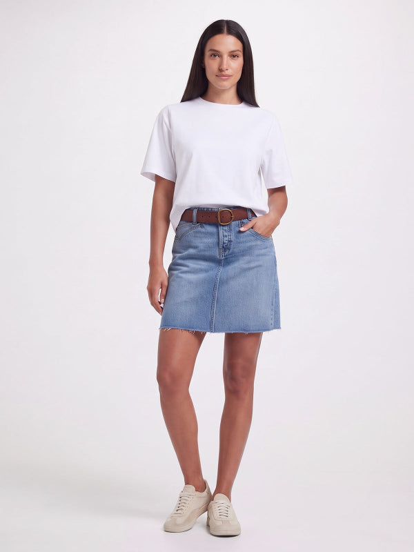 Women's Casual A-Line Denim Mini Skirt