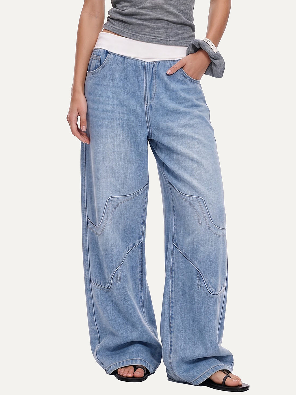 Low Rise Baggy Jeans