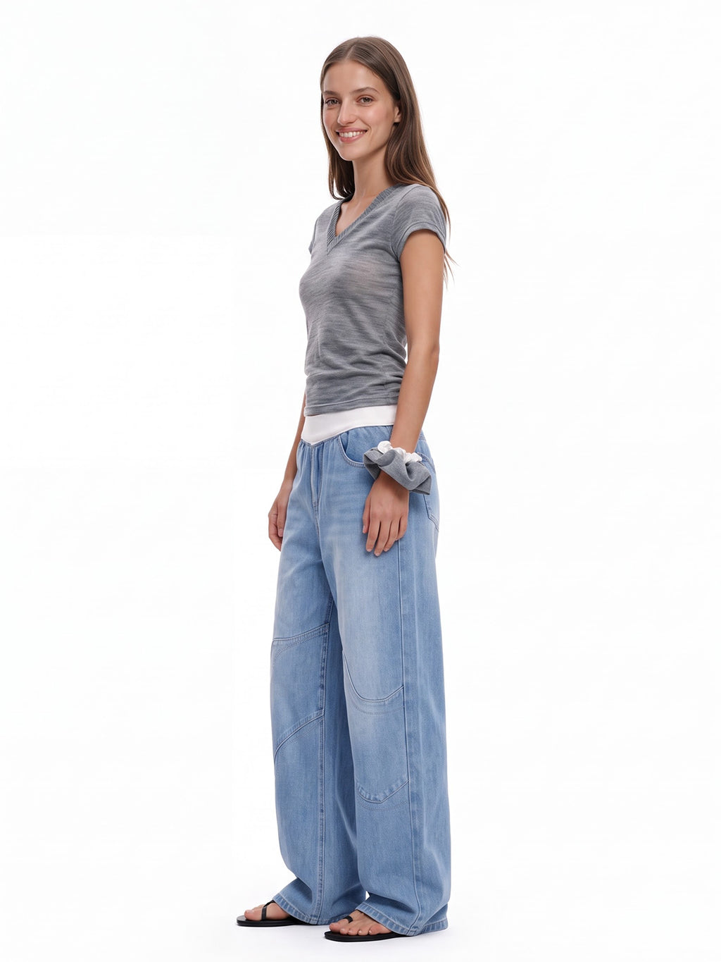 Low Rise Baggy Jeans