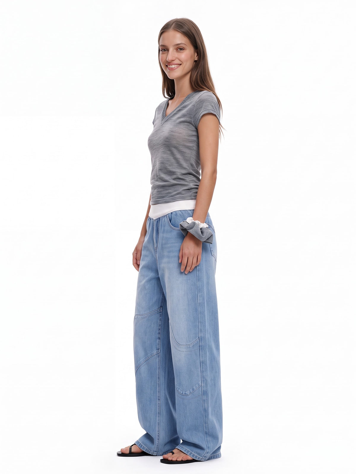 Low Rise Baggy Jeans