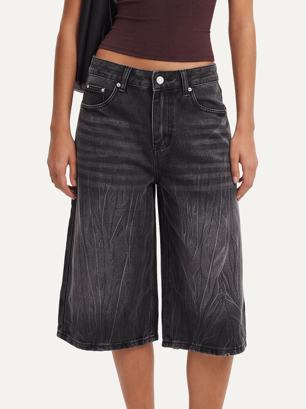 Women's Vintage Baggy Denim Shorts