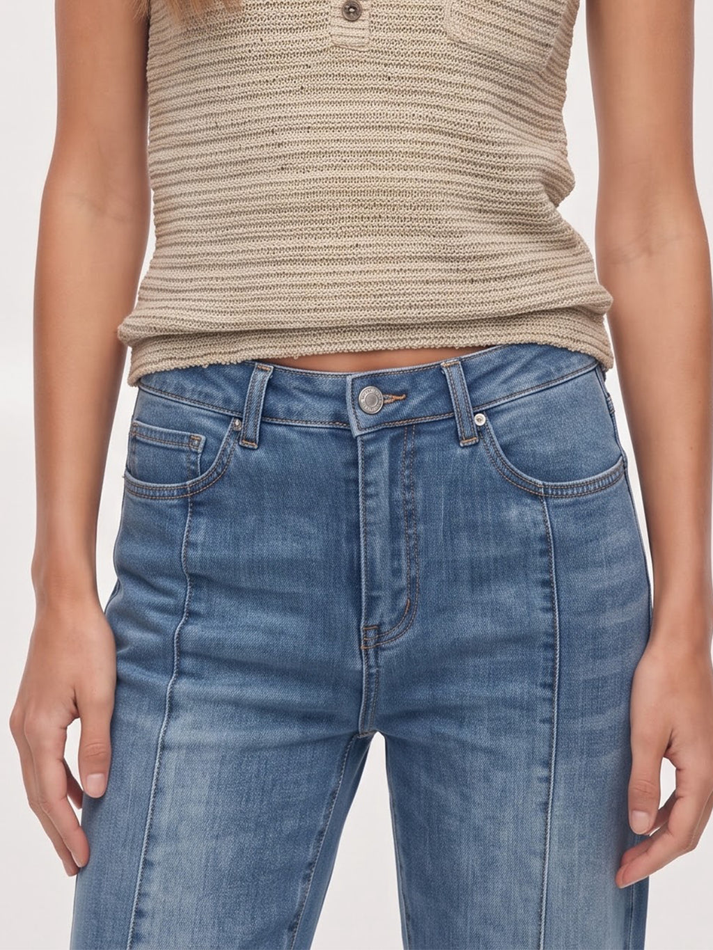 High Waisted Bootcut Jeans