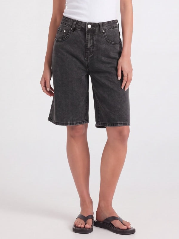 Women's Wide-Leg Denim Shorts