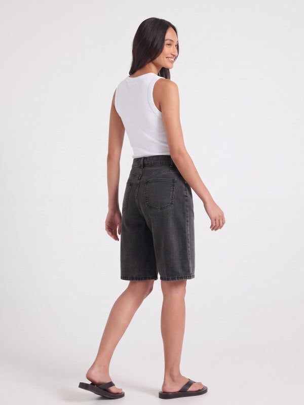 Women's Wide-Leg Denim Shorts