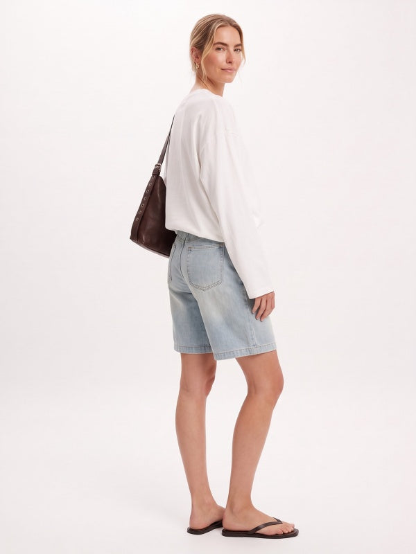 Women's Wide-Leg Denim Shorts