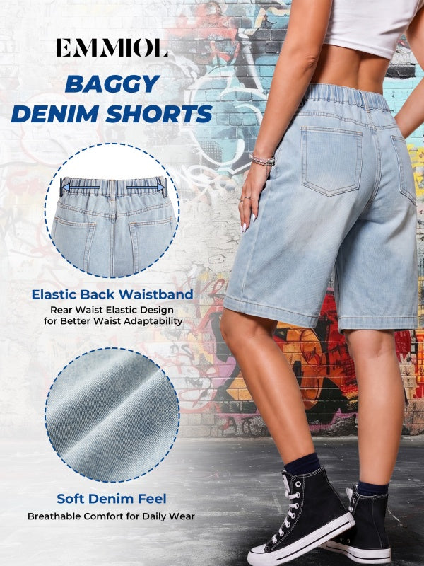 Women High Waisted Denim Jeans Shorts
