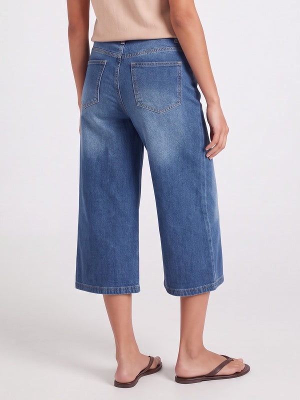 Women's Capri Baggy Jeans