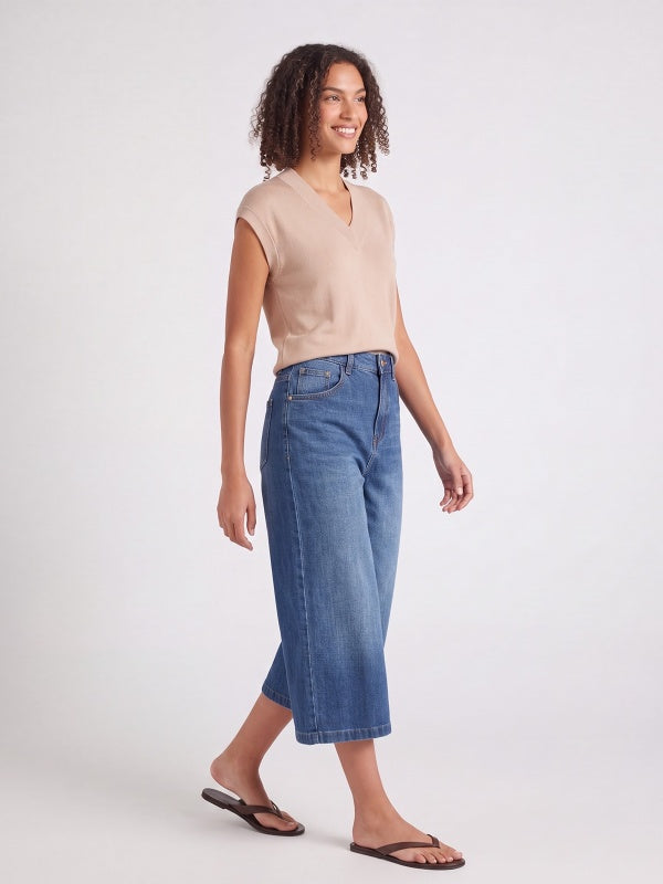 Women's Capri Baggy Jeans