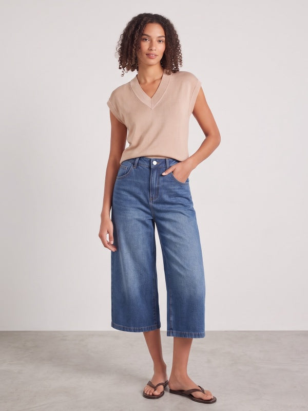 Women's Capri Baggy Jeans
