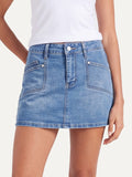 Women's Denim Mini Skort