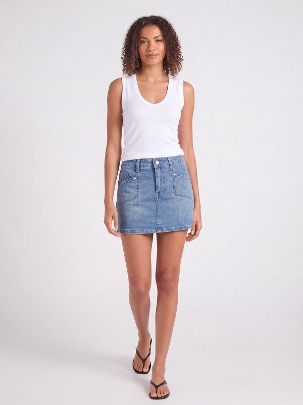 Women's Denim Mini Skort