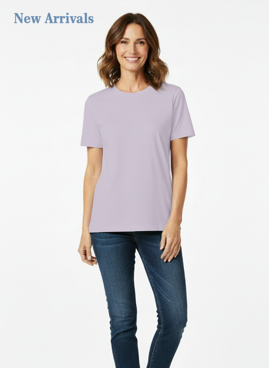 Jeanswest CloudSoft Women's Crew-Neck Tee - Australian Summer Essential S6A-52-273025