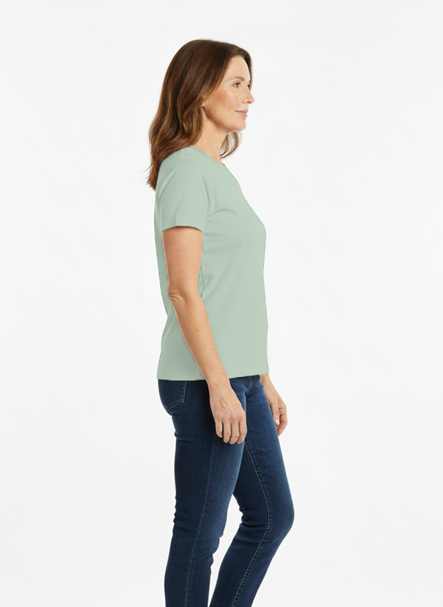 Jeanswest CloudSoft Women's Crew-Neck Tee - Australian Summer Essential S6A-52-273025