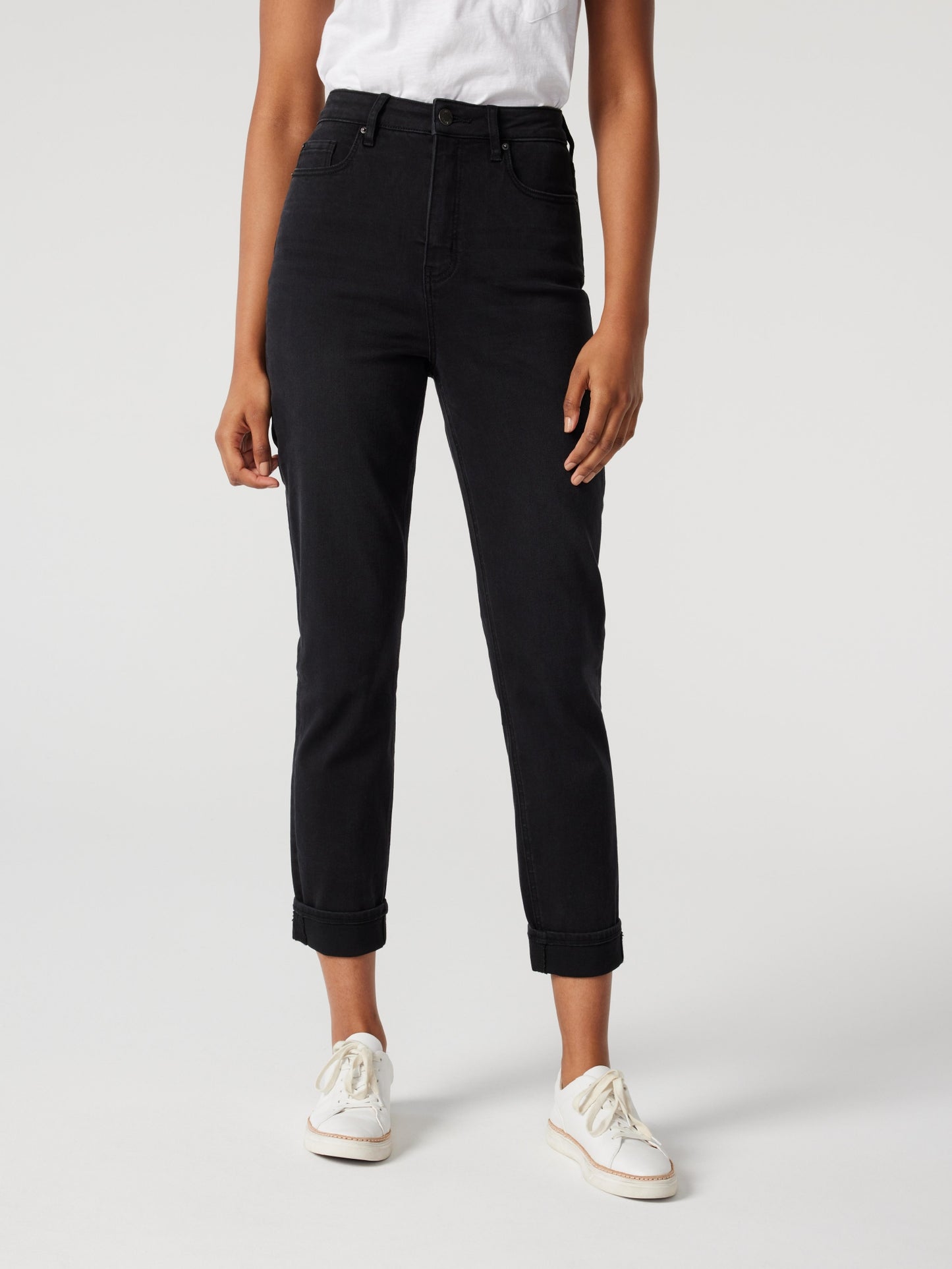 Brooke High Waisted Tapered Crop Jeans