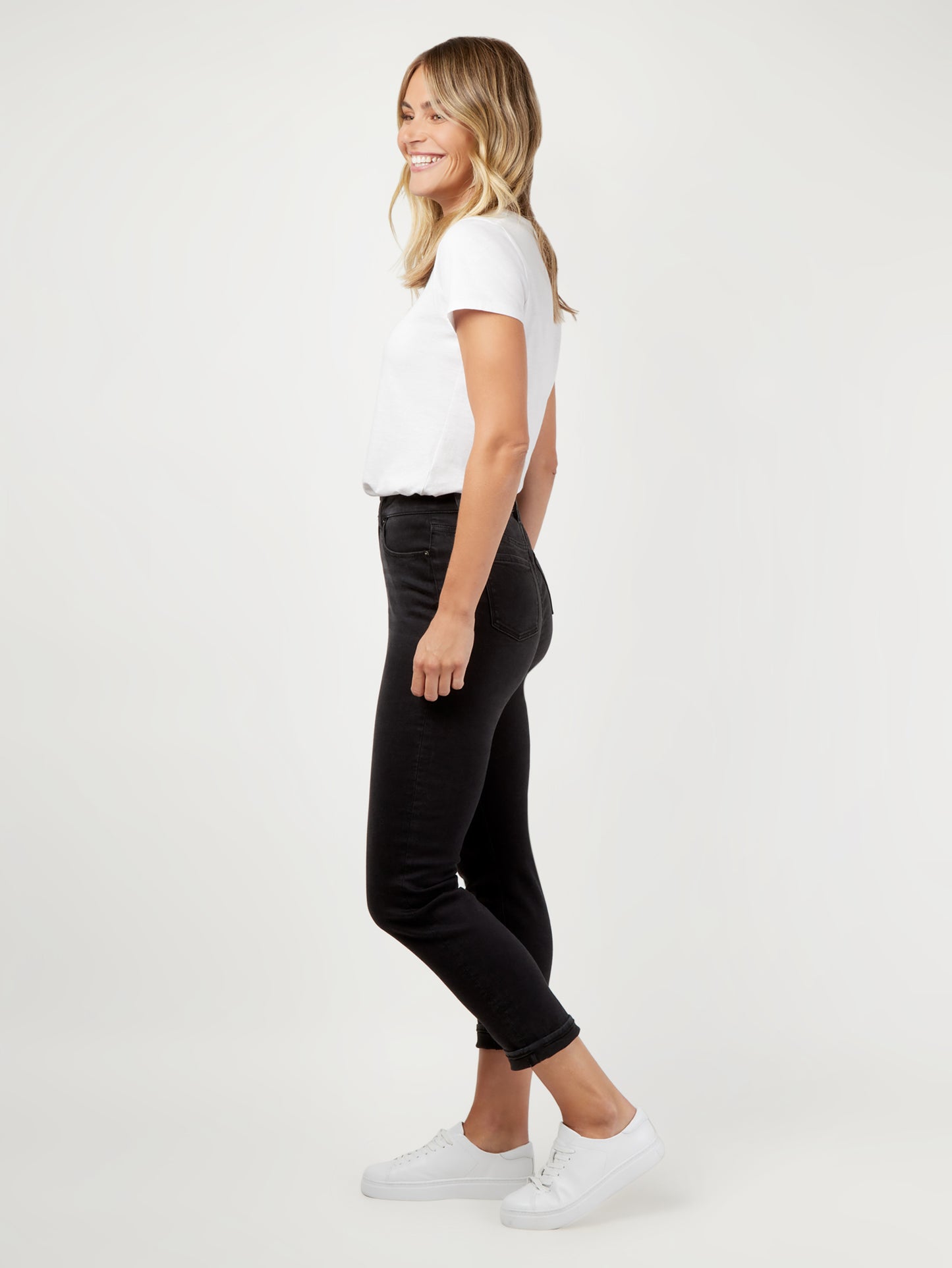 Brooke High Waisted Tapered Crop Jeans