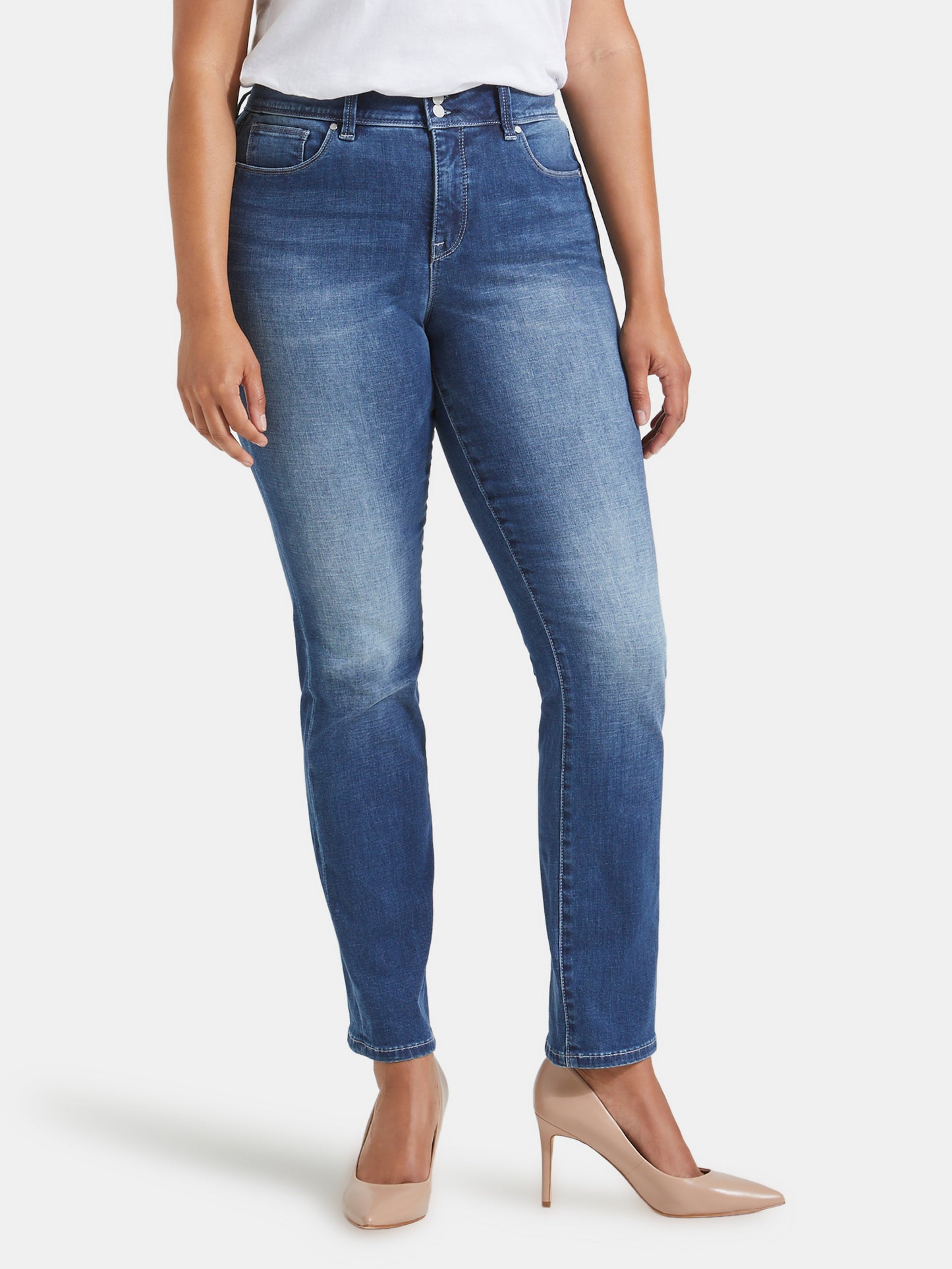 Tummy Trimmer Slim Straight Jeans