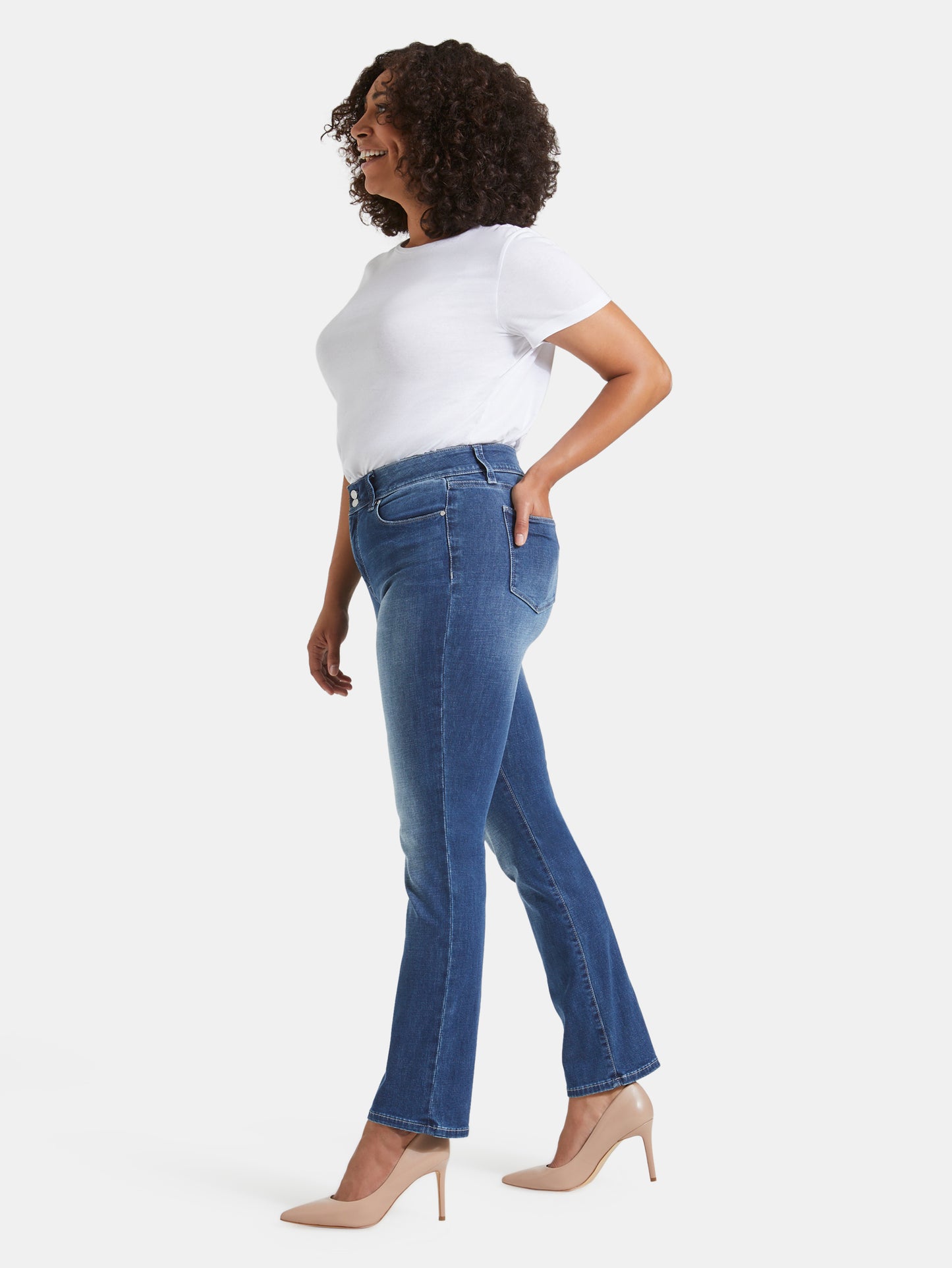 Tummy Trimmer Slim Straight Jeans