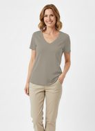 Jeanswest CloudSoft Women's V-Neck Tee - Effortless Australian Elegance S6A-52-273024