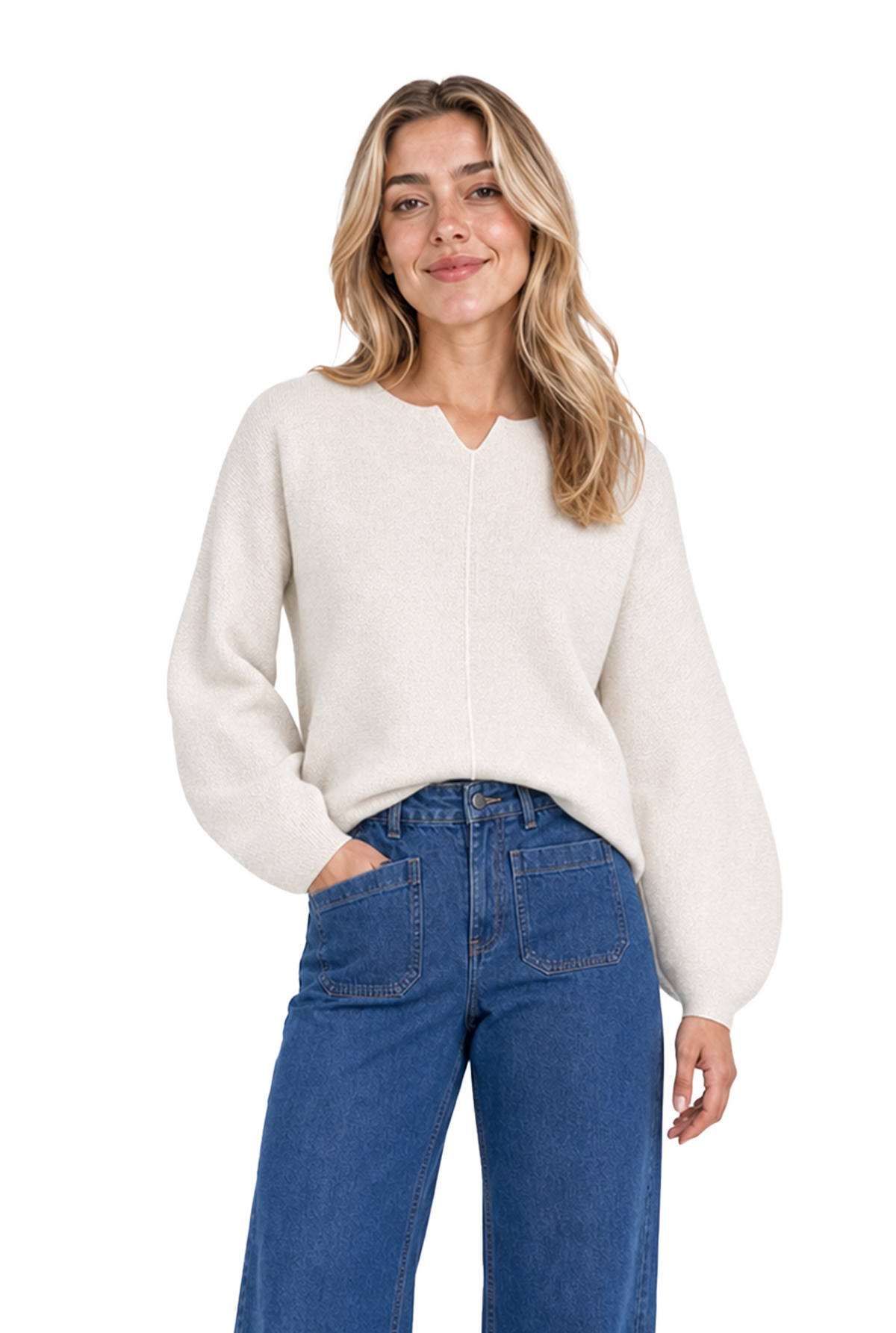 Jeanswest Seamless Merino Wool V-Neck Sweater $69.99 + more up to 25% off Jeanswest sale styles