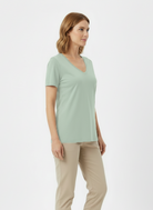 Jeanswest CloudSoft Women's V-Neck Tee - Effortless Australian Elegance S6A-52-273024