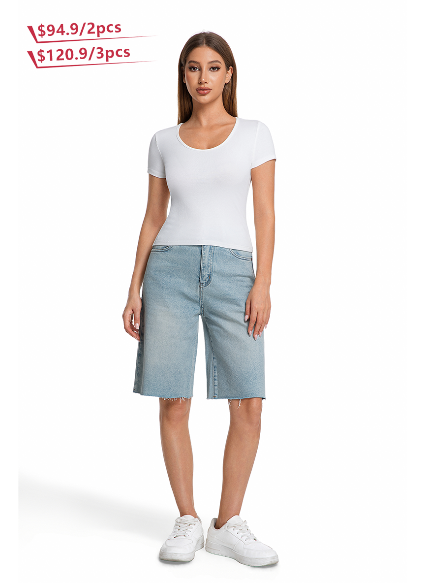 Jeanswest Jeanswest Classic Mid-Length Short - S6A-52-263002 Authentic Everyday Style