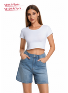 Jeanswest Jeanswest Tailored Mid-Length Short - S6A-52-264001 Enduring City Comfort