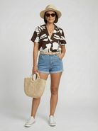 Jeanswest Women's Summer OOTD – Emma Tank / Resort Shirt + Alexa Denim Short