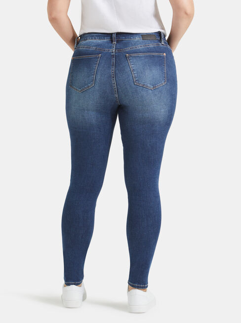 Curve Embracer Skinny jeans Mid Vintage, Mid Indigo, hi-res