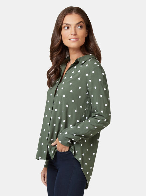 Thea Embroidered Shirt, Multi, hi-res