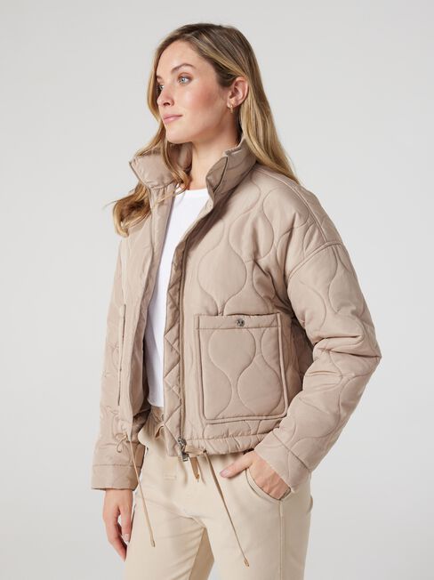 Ayla Padded Jacket, Caramel, hi-res