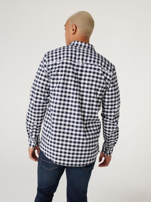 LS Henderson Oxford Check Sghirt, Blue, hi-res