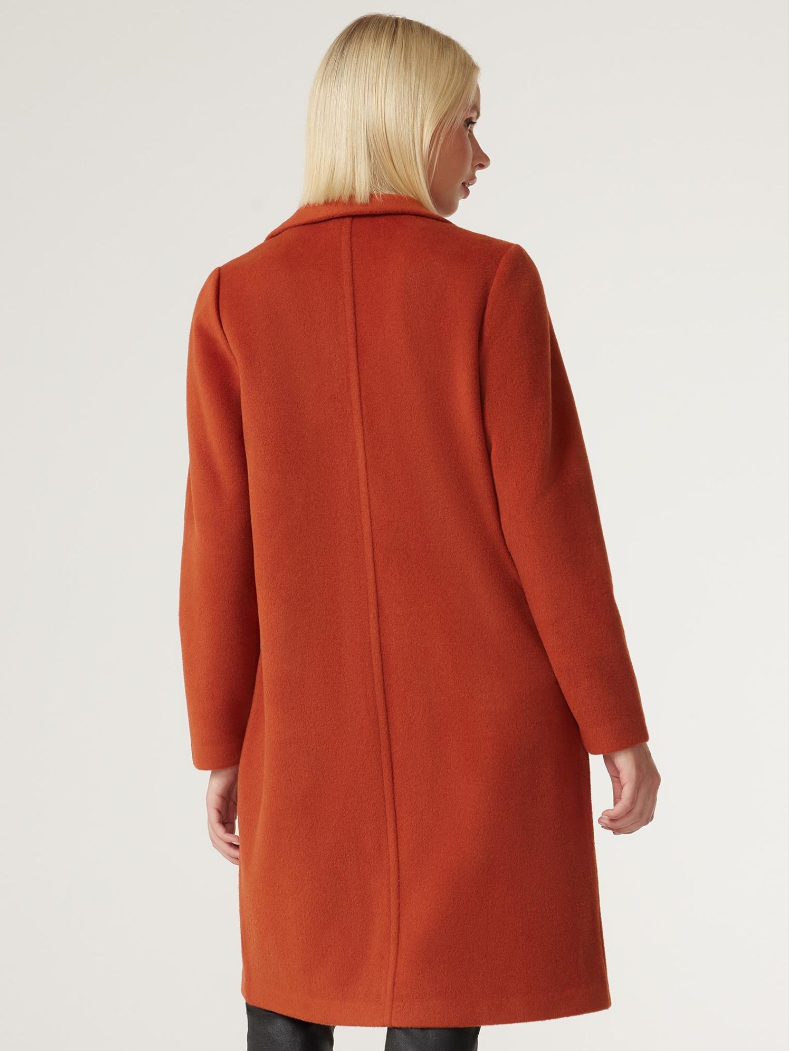 Rust longline coat online