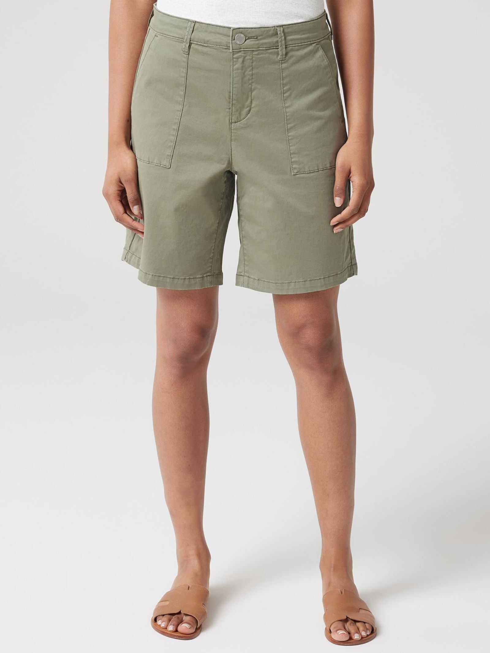 Denim walking shorts top