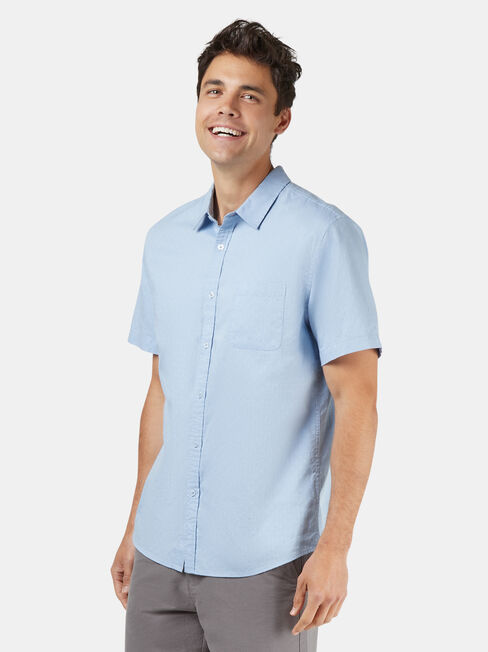 Kennedy Short Sleeve Shirt, Light Indigo, hi-res