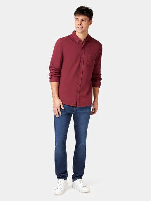 Arbor Long Sleeve Shirt, Red, hi-res