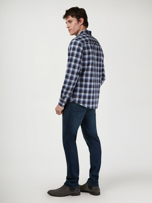 LS Ryan Check Shirt, Blue, hi-res