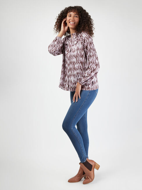 Amira Frill Top, Purple, hi-res