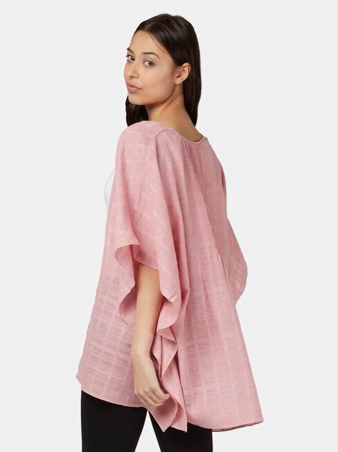 Polly Printed Kimono, Pink, hi-res